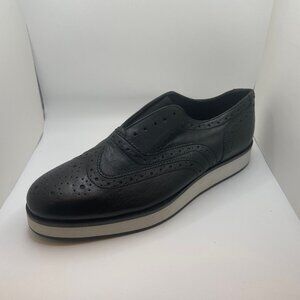 Rag & Bone Meli Flatform Brogues Black Perforated Leather Size 38EU Size 8 US